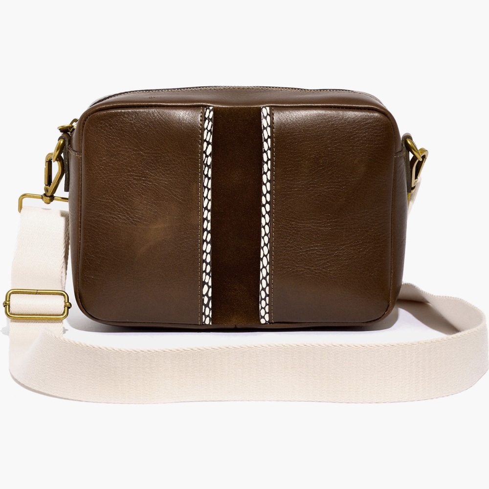 MADEWELL The Suede Inset Edition Large Transport Camera Bag NWT